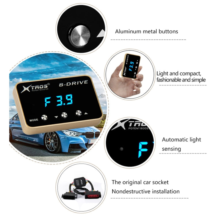 For Volkswagen Fox 2005- TROS 8-Drive Potent Booster Electronic Throttle Controller Speed Booster - In Car by TROS | Online Shopping UK | buy2fix