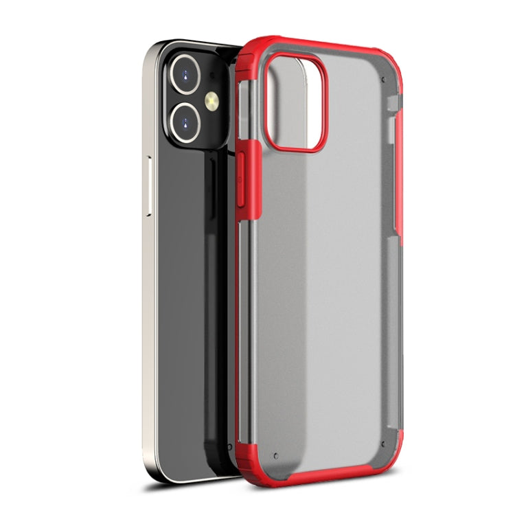 For iPhone 12 / 12 Pro Shockproof Ultra-thin Frosted TPU + PC Protective Case(Red) - iPhone 12 / 12 Pro Cases by WK | Online Shopping UK | buy2fix