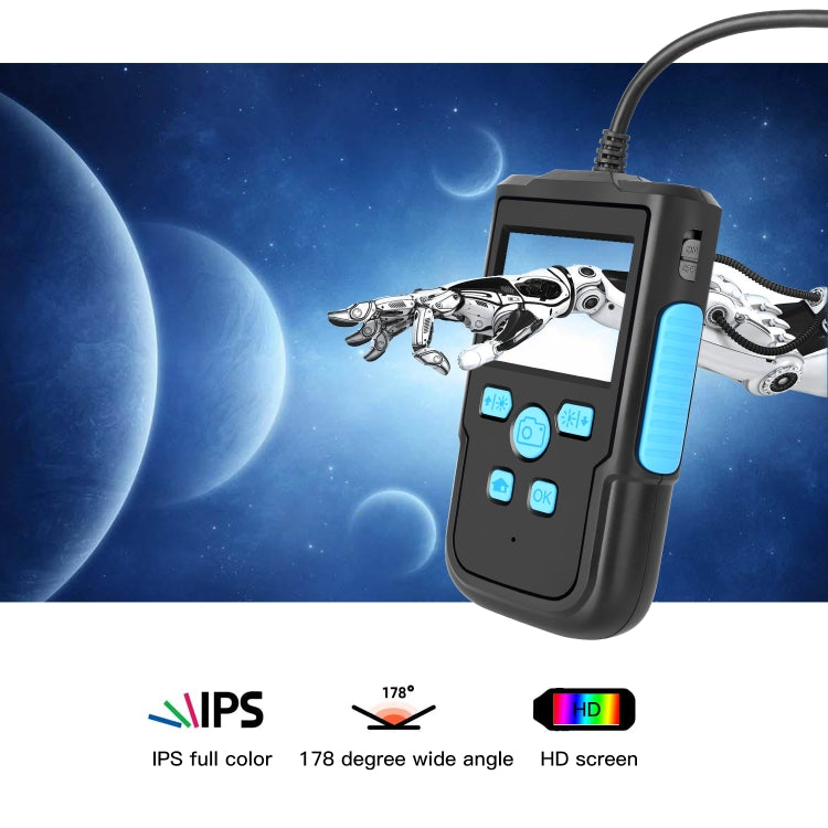 P60B 8mm 1080P 2.4 inch IPS Screen IP68 Waterproof HD Digital Endoscope, Length:5m Hard Cable - Consumer Electronics by buy2fix | Online Shopping UK | buy2fix