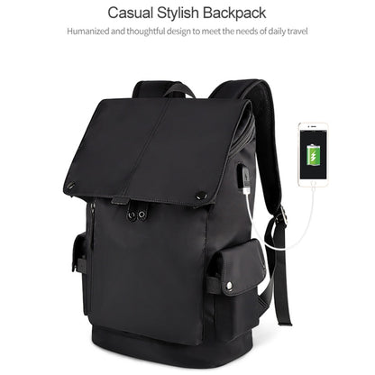 SJ02 13-15.6 inch Universal Large-capacity Laptop Backpack with USB Charging Port(Wine Red) - Backpack by buy2fix | Online Shopping UK | buy2fix