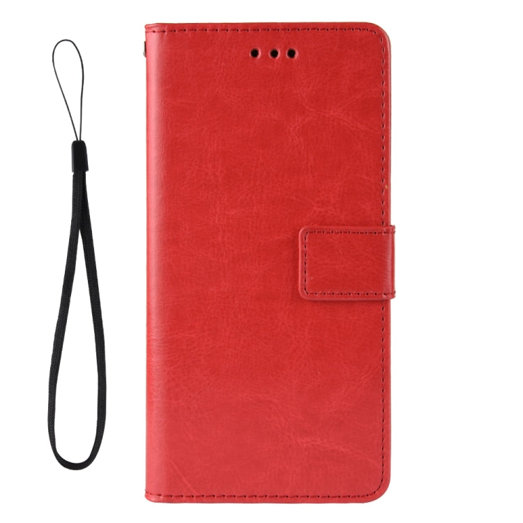 For vivo X60 Pro Overseas Version / X60 5G Curved Surface Version Crazy Horse Texture Horizontal Flip Leather Case with Holder & Card Slots & Lanyard(Red) - OPPO Cases by buy2fix | Online Shopping UK | buy2fix