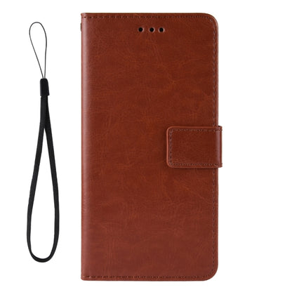 For vivo X60 Pro Overseas Version / X60 5G Curved Surface Version Crazy Horse Texture Horizontal Flip Leather Case with Holder & Card Slots & Lanyard(Brown) - OPPO Cases by buy2fix | Online Shopping UK | buy2fix