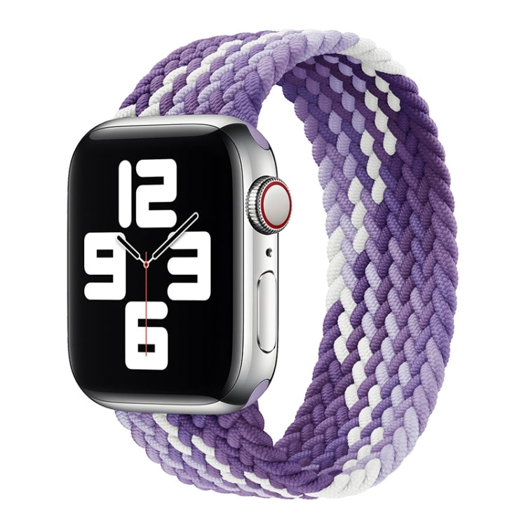 Single Loop Weaving Nylon Watch Band, Size: L 155mm For Apple Watch Series 9&8&7 41mm / SE 3&SE 2&6&SE&5&4 40mm / 3&2&1 38mm(Grape Purple) - Watch Bands by buy2fix | Online Shopping UK | buy2fix