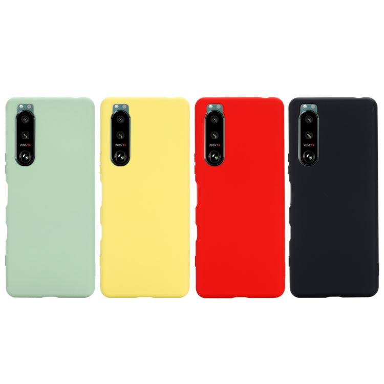 For Sony Xperia 5 III Solid Color Liquid Silicone Dropproof Full Coverage Protective Case(Green) - Sony Cases by buy2fix | Online Shopping UK | buy2fix