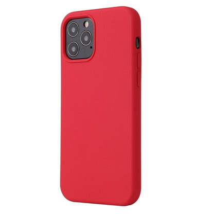 For iPhone 13 Pro Max Solid Color Liquid Silicone Shockproof Protective Case (Carmine) - iPhone 13 Pro Max Cases by buy2fix | Online Shopping UK | buy2fix