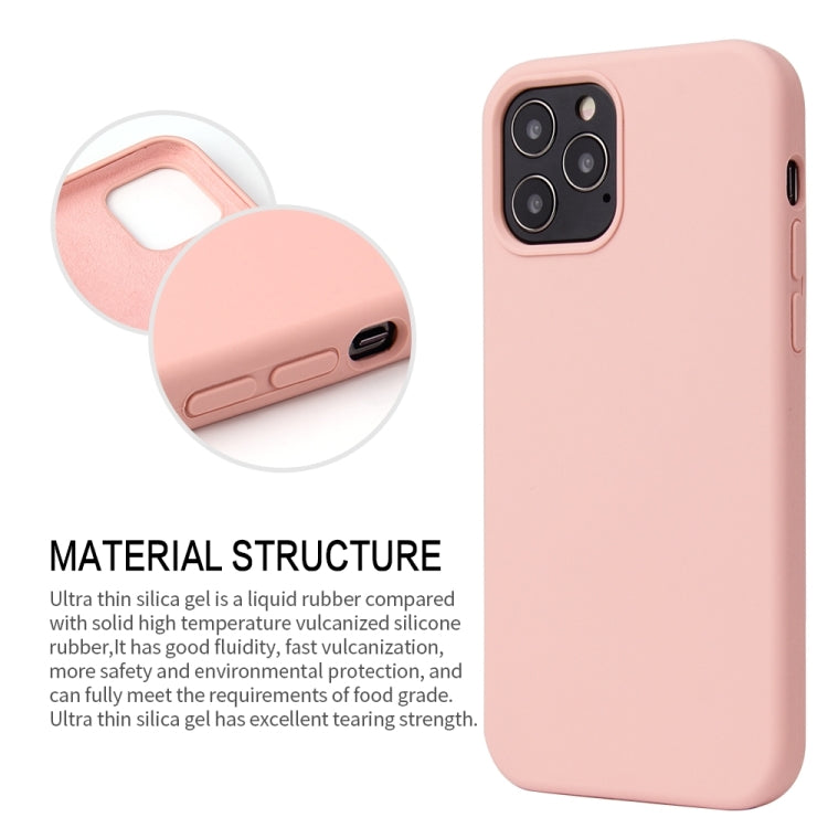 For iPhone 13 Pro Max Solid Color Liquid Silicone Shockproof Protective Case (Carmine) - iPhone 13 Pro Max Cases by buy2fix | Online Shopping UK | buy2fix