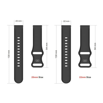 22mm For Amazfit GTS 2e Butterfly Buckle Silicone Watch Band(Grey) - Watch Bands by buy2fix | Online Shopping UK | buy2fix