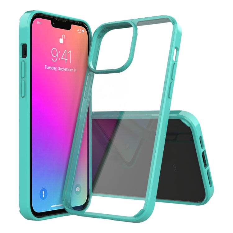 For iPhone 13 Pro Max Shockproof Scratchproof TPU + Acrylic Protective Case (Green) - iPhone 13 Pro Max Cases by buy2fix | Online Shopping UK | buy2fix