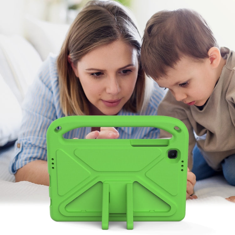 For Samsung Galaxy Tab A7 Lite 8.7 SM-T220 / SM-T225 Handle Portable EVA Shockproof Anti Falling Protective Case with Triangle Holder(Green) - Tab A7 Lite T220 / T225 by buy2fix | Online Shopping UK | buy2fix