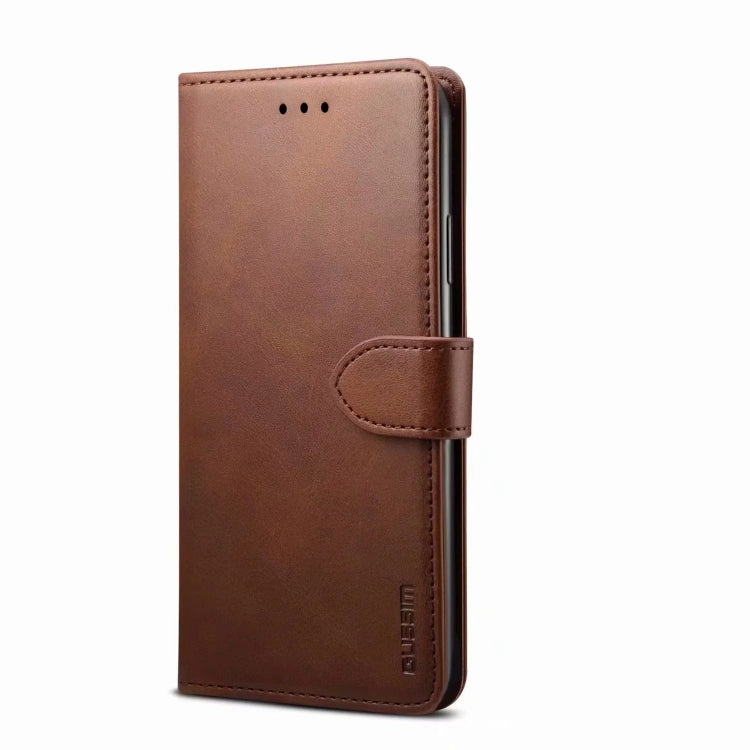 For Samsung Galaxy S21+ 5G GUSSIM Business Style Horizontal Flip Leather Case with Holder & Card Slots & Wallet(Brown) - Galaxy S21+ 5G Cases by GUSSIM | Online Shopping UK | buy2fix