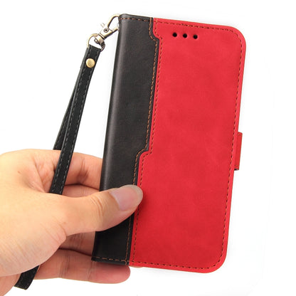 For iPhone 13 Pro Business Stitching-Color Horizontal Flip PU Leather Case with Holder & Card Slots & Photo Frame  (Red) - iPhone 13 Pro Cases by buy2fix | Online Shopping UK | buy2fix