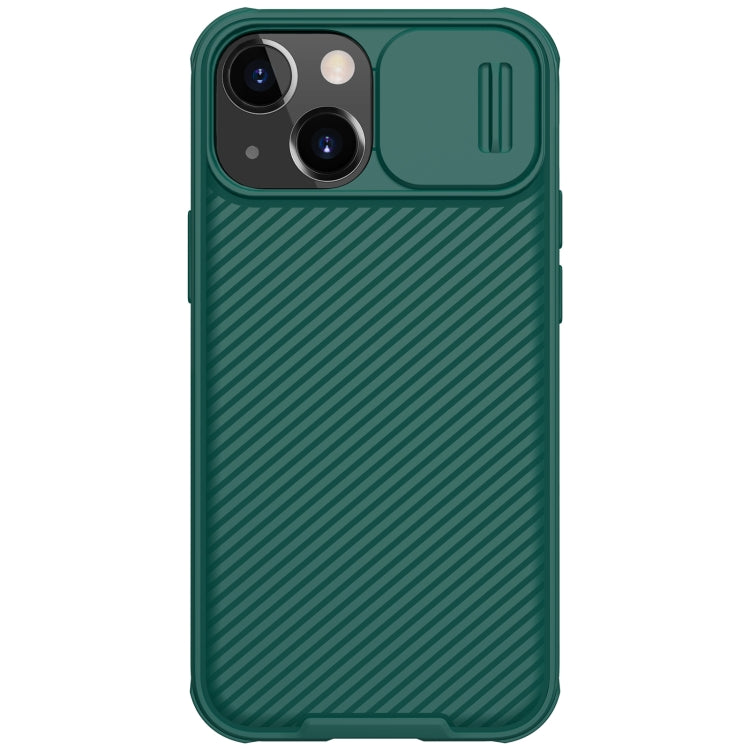 For iPhone 13 NILLKIN Black Mirror Pro Series Camshield Full Coverage Dust-proof Scratch Resistant Phone Case(Green) - iPhone 13 Cases by NILLKIN | Online Shopping UK | buy2fix