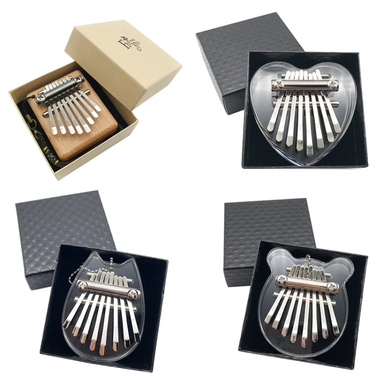 Mini 8 Tone Thumb Piano Kalimba Musical Instruments, Gift Box(Acrylic Bear) - Keyboard Instruments by buy2fix | Online Shopping UK | buy2fix