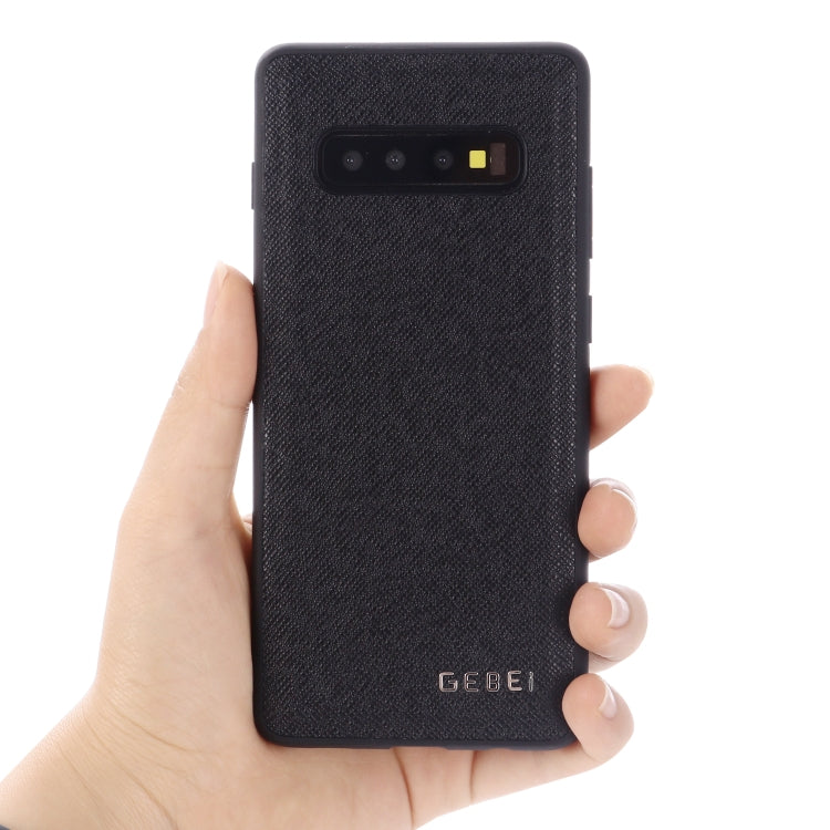 For Galaxy S10+ GEBEI Full-coverage Shockproof Leather Protective Case(Red) - Galaxy Phone Cases by GEBEI | Online Shopping UK | buy2fix