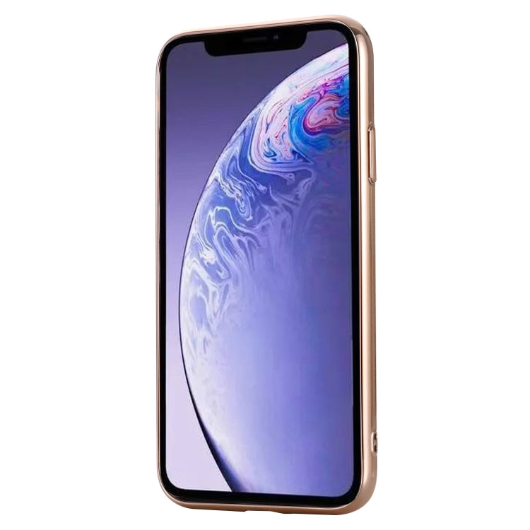 For iPhone 11 GEBEI Plating TPU Shockproof Protective Case(Gold) - iPhone 11 Cases by GEBEI | Online Shopping UK | buy2fix