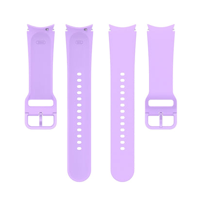 For Samung Galaxy Watch4 40mm / 44mm Silicone Flat Buckle Watch Band(Purple) - Smart Wear by buy2fix | Online Shopping UK | buy2fix