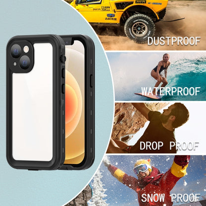 For iPhone 13 mini RedPepper Transparent Dot Shockproof Waterproof PC + TPU Protective Case (Black) - Apple Accessories by RedPepper | Online Shopping UK | buy2fix