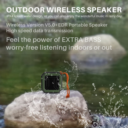 New Rixing NR-103 Mini TWS Bluetooth Speaker with Lanyard(Black) - Mini Speaker by New Rixing | Online Shopping UK | buy2fix