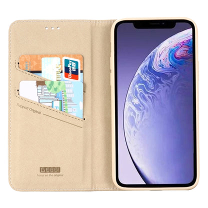 For iPhone 11 Pro Max GEBEI PU+TPU Horizontal Flip Protective Case with Holder & Card Slots(Gold) - iPhone 11 Pro Max Cases by GEBEI | Online Shopping UK | buy2fix