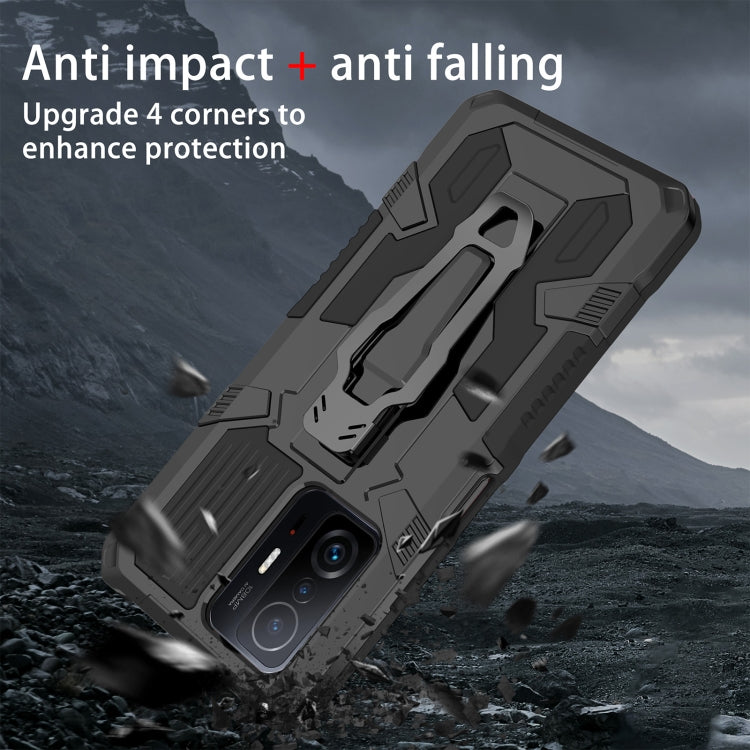 For Xiaomi Mi 11T / 11T Pro Armor Warrior Shockproof PC + TPU Protective Case(Black) - Xiaomi Accessories by buy2fix | Online Shopping UK | buy2fix