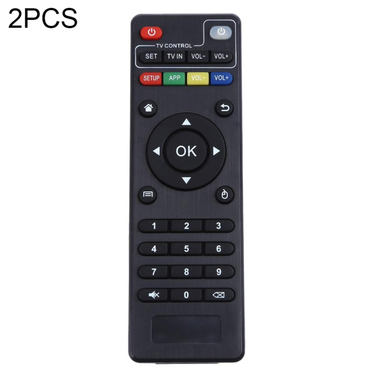 2 PCS x96 Set-Top Box Remote Control for T95M / T95N / X96 mini / M8s / T95X(Black) - Consumer Electronics by buy2fix | Online Shopping UK | buy2fix