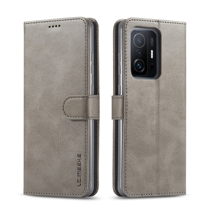 For Xiaomi Mi 11T / 11T Pro LC.IMEEKE Calf Texture Horizontal Flip Phone Leather Case with Holder & Card Slots & Wallet(Grey) - Xiaomi Cases by LC.IMEEKE | Online Shopping UK | buy2fix