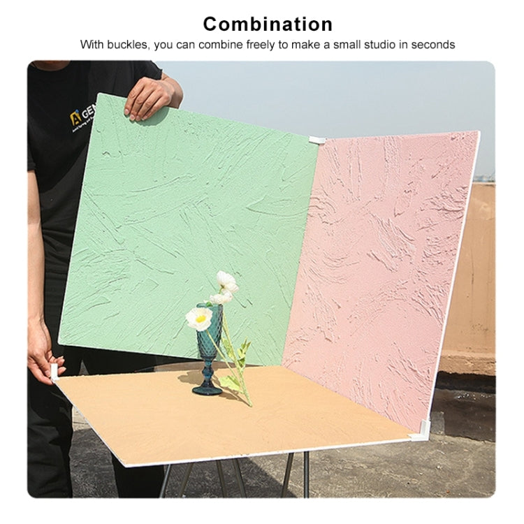 60 x 60cm Retro PVC Cement Texture Board Photography Backdrops Board(Nude Color) - Camera Accessories by buy2fix | Online Shopping UK | buy2fix