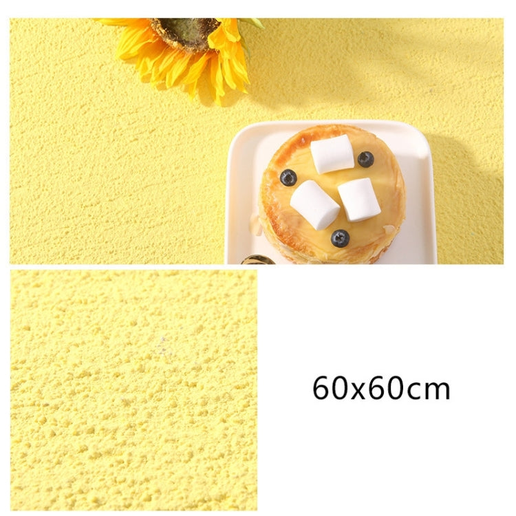 60 x 60cm PVC Backdrop Board Coarse Sand Texture Cement Photography Backdrop Board(Light Yellow) - Camera Accessories by buy2fix | Online Shopping UK | buy2fix