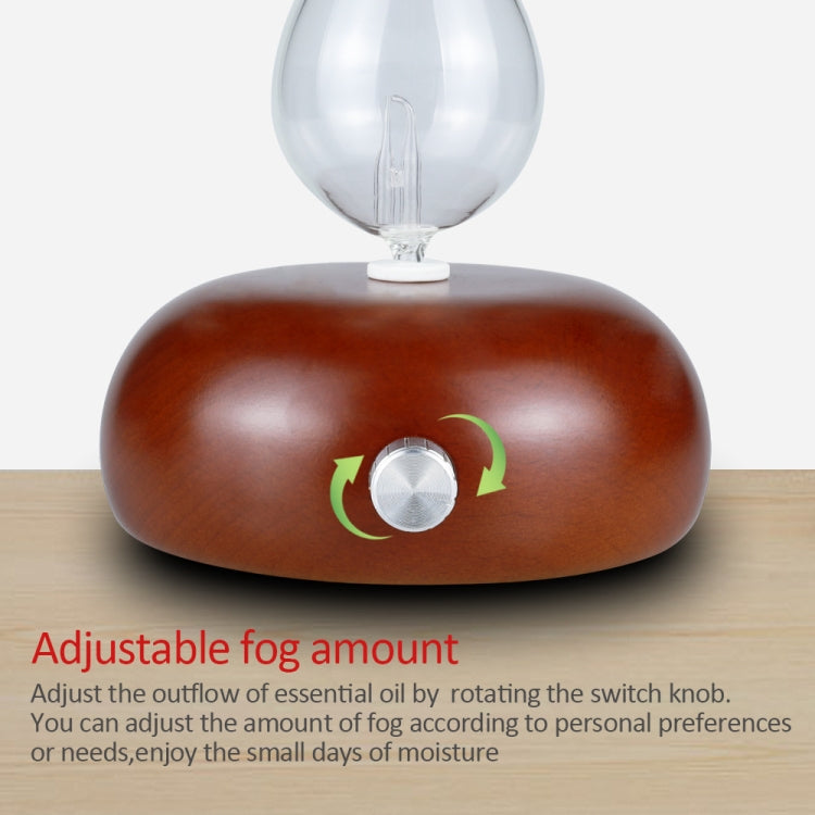 Wood Essential Oil Diffuser Aromatherapy Machine Automatic Alcohol Sprayer, Plug Specification:EU Plug(Dark Brown) - Home & Garden by buy2fix | Online Shopping UK | buy2fix