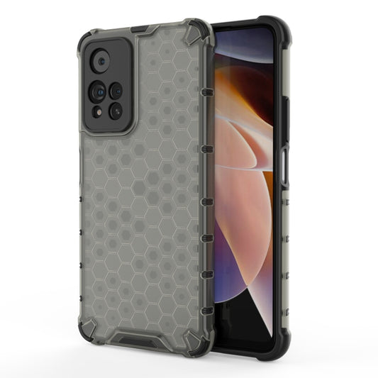 For Xiaomi Redmi Note 11 Pro 5G Shockproof Honeycomb PC + TPU Phone Case(Black) - Xiaomi Accessories by buy2fix | Online Shopping UK | buy2fix