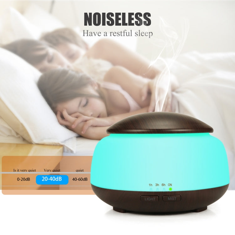 Wood Grain Humidifier Air Purifier Ultrasonic Atomization Household Aromatherapy Machine with Colorful LED Light Automatic Alcohol Sprayer, Plug Specification:AU Plug(Light Brown) - Home & Garden by buy2fix | Online Shopping UK | buy2fix