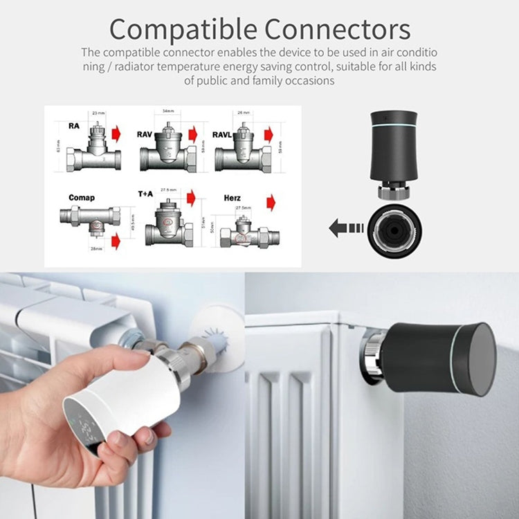 BRT-100 LED Display Temperature Control Valve(White) - Consumer Electronics by buy2fix | Online Shopping UK | buy2fix