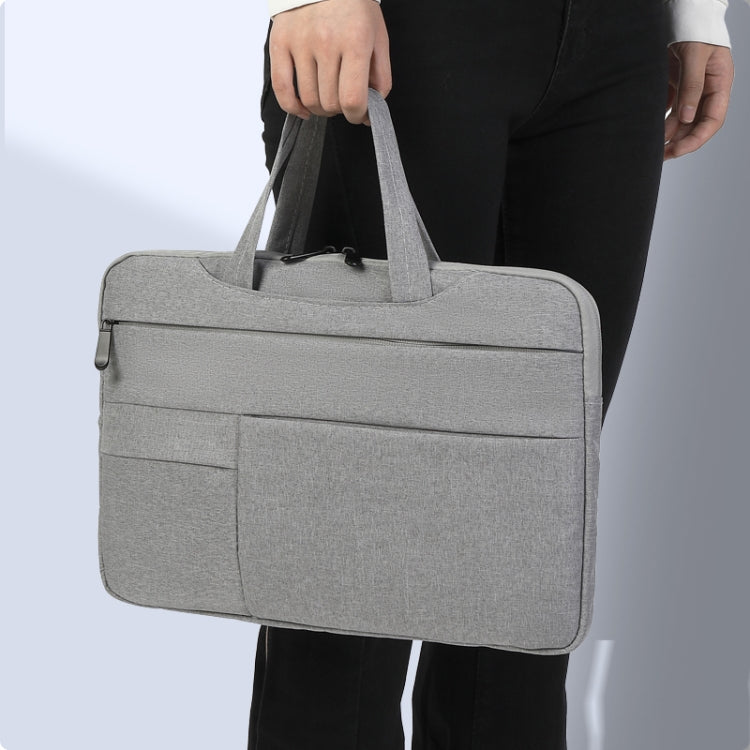 POFOKO C510 Waterproof Oxford Cloth Laptop Handbag For 15.4-16 inch Laptops(Grey) - Other by POFOKO | Online Shopping UK | buy2fix