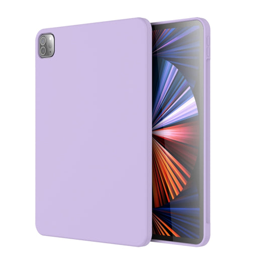 For iPad Pro 11 inch 2022 / 2021 / 2020 Mutural Silicone Microfiber Tablet Case(Lavender) - iPad Pro 11 (2022/2021) Cases by Mutural | Online Shopping UK | buy2fix