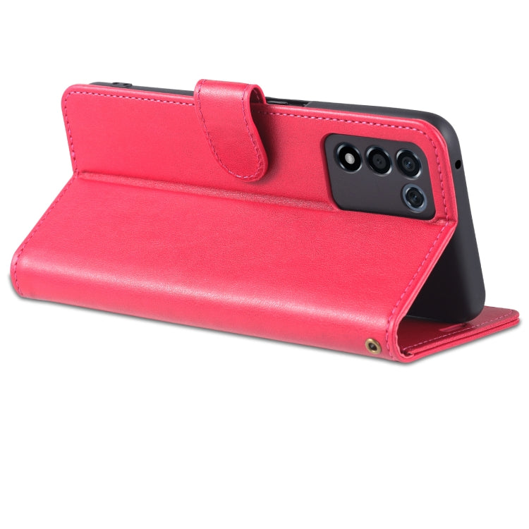 For OPPO K9s / Realme Q3s AZNS Sheepskin Texture Flip Leather Phone Case(Red) - Realme Cases by AZNS | Online Shopping UK | buy2fix