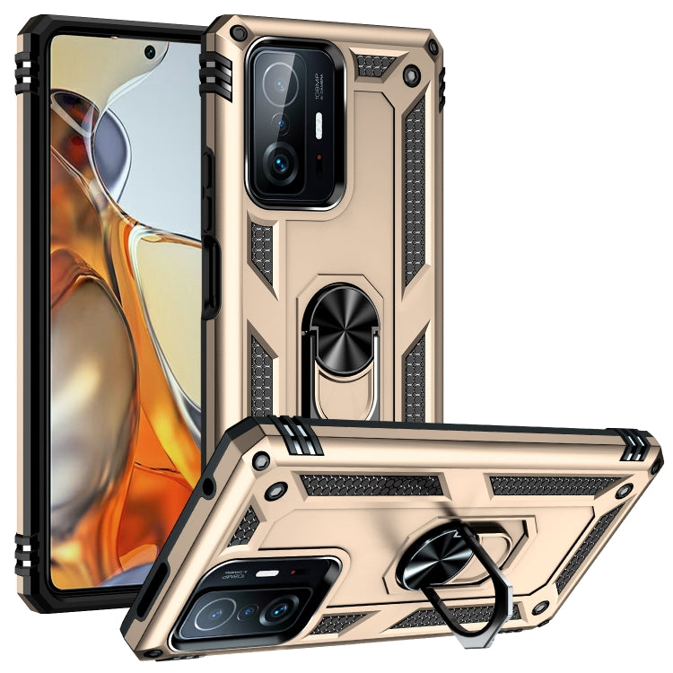 For Xiaomi 11T Pro Shockproof TPU + PC Phone Case(Gold) - Xiaomi Cases by buy2fix | Online Shopping UK | buy2fix