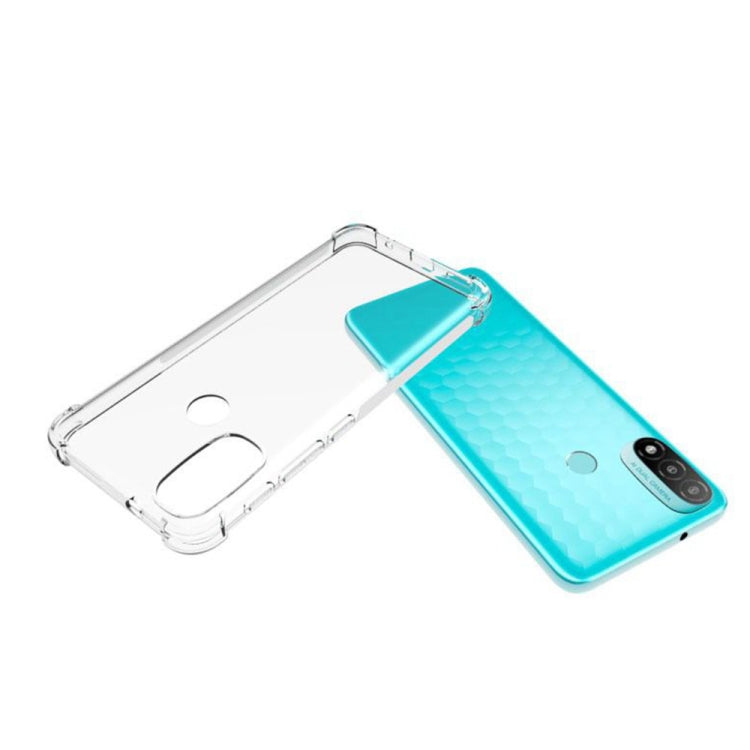 For Motorola Moto E20 / E30 / E40 Shockproof Non-slip Thickening TPU Phone Case(Transparent) - Motorola Cases by buy2fix | Online Shopping UK | buy2fix