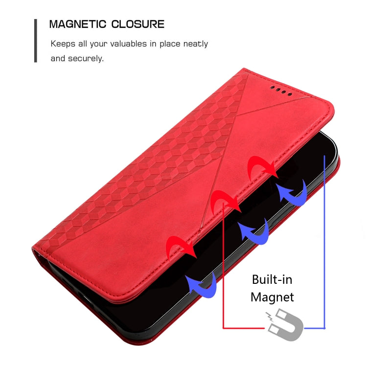 For Motorola Moto E20 / E30 / E40 Skin Feel Magnetic Leather Phone Case(Red) - Motorola Cases by buy2fix | Online Shopping UK | buy2fix