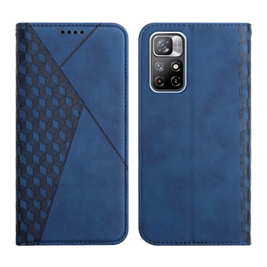 For Xiaomi Redmi Note 11 5G Skin Feel Magnetic Leather Phone Case(Blue) - Xiaomi Cases by buy2fix | Online Shopping UK | buy2fix