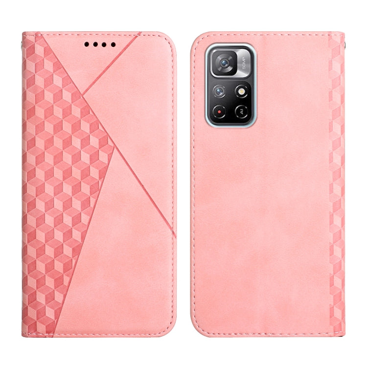 For Xiaomi Redmi Note 11 5G Skin Feel Magnetic Leather Phone Case(Rose Gold) - Xiaomi Cases by buy2fix | Online Shopping UK | buy2fix