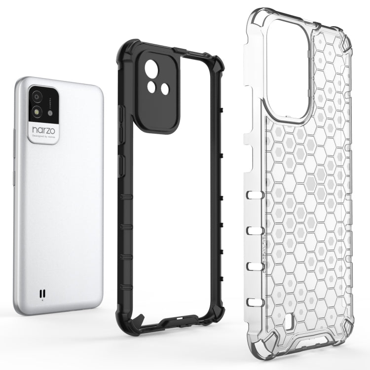 For OPPO Realme Narzo 50 4G Honeycomb PC + TPU Phone Case(Blue) - Realme Cases by buy2fix | Online Shopping UK | buy2fix