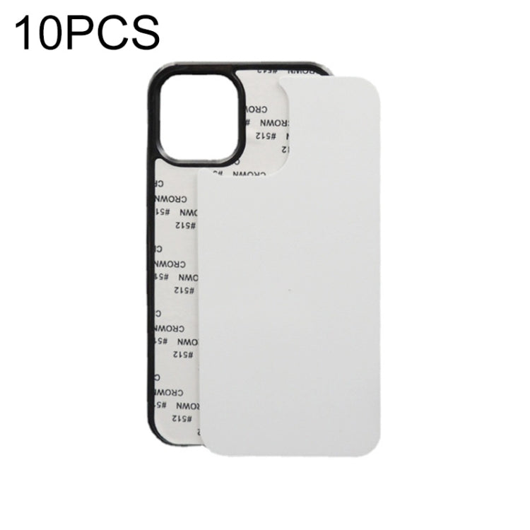 For iPhone 13 10 PCS 2D Blank Sublimation Phone Case(Black) - iPhone 13 Cases by buy2fix | Online Shopping UK | buy2fix