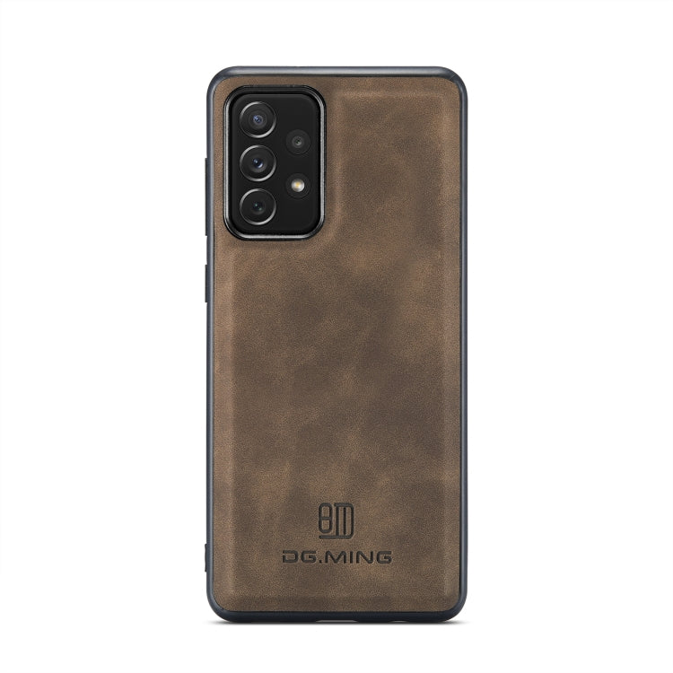 For Samsung Galaxy A73 5G DG.MING M2 Series 3-Fold Multi Card Bag + Phone Case(Coffee) - Galaxy Phone Cases by DG.MING | Online Shopping UK | buy2fix