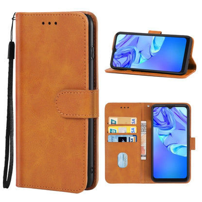 Leather Phone Case For TCL 305 / 30 SE / 306 & Sharp Aquos V6 / V6 Plus(Brown) - More Brand by buy2fix | Online Shopping UK | buy2fix