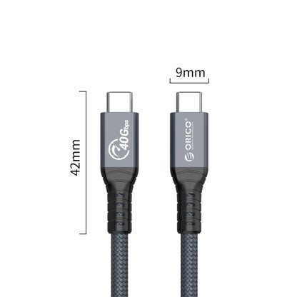 ORICO 40Gbps Thunderbolt 4 USB-C / Tpye-C Data Cable, Cable Length:30cm(Grey) - Computer & Networking by ORICO | Online Shopping UK | buy2fix