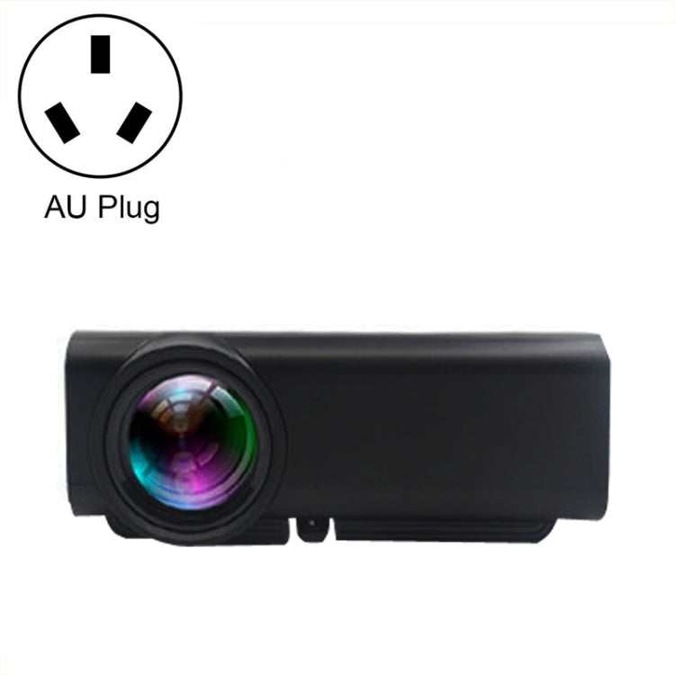 YG530 LED Small 1080P Wireless Screen Mirroring Projector, Power Plug:AU Plug(Black) - Consumer Electronics by buy2fix | Online Shopping UK | buy2fix