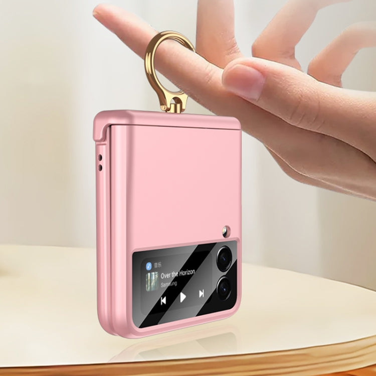 For Samsung Galaxy Z Flip3 5G GKK Magnetic Hinged Flip Case with Ring Holder(Pink) - Galaxy Phone Cases by GKK | Online Shopping UK | buy2fix