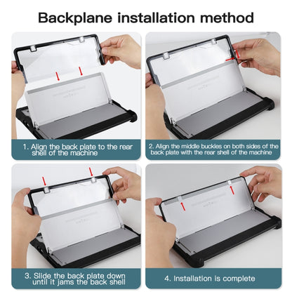 For MicroSoft Surface Go 1 / 2 / 3 Acrylic Transparent Hand Strap Laptop Case -  by buy2fix | Online Shopping UK | buy2fix