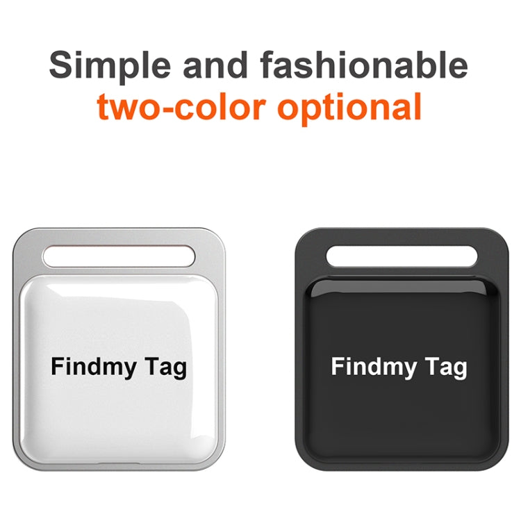 Findmy Tag Square Smart Bluetooth Anti- lost Alarm Locator Tracker(Black) - Security by buy2fix | Online Shopping UK | buy2fix