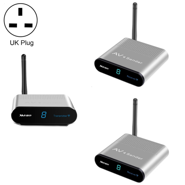 Measy AV530-2 5.8GHz Wireless Audio / Video Transmitter + 2 Receiver, Transmission Distance: 300m, UK Plug - Set Top Box & Accessories by Measy | Online Shopping UK | buy2fix